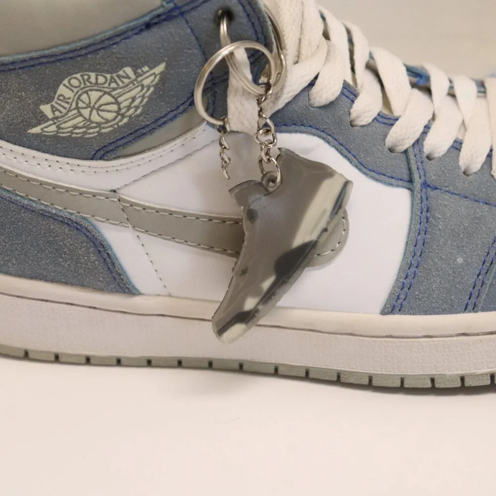Nike Air Jordan Women's Athletic Shoes‎ Gray and White High Tops Size 7